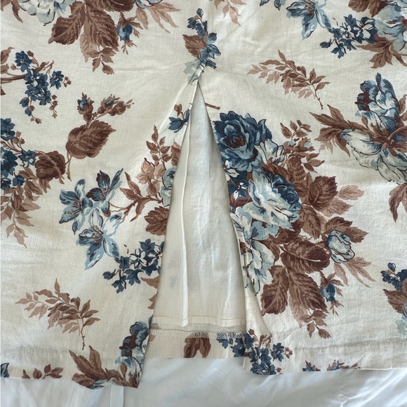 Abercrombie & Fitch Floral Pencil Skirt - Blue and Brown - Picture 6 of 6